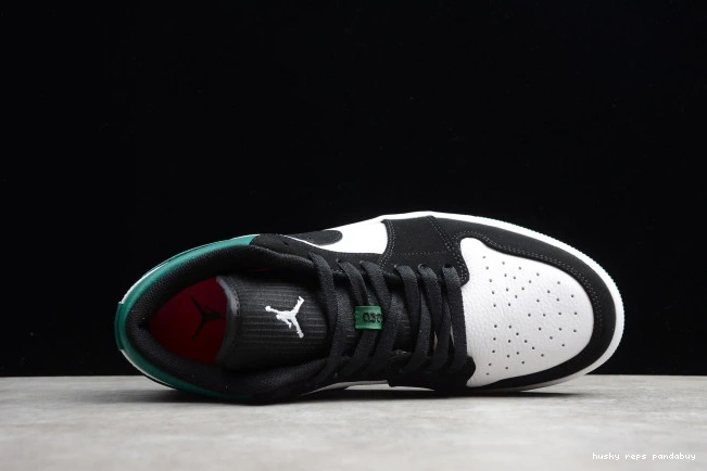 Rep Husky Black Jordan 553558-113 Green Mystic White Air 1 Low 0718